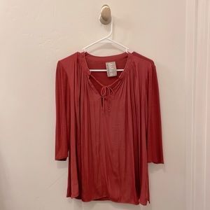 Anthropologie Dolan “Lucille” Tie Blouse